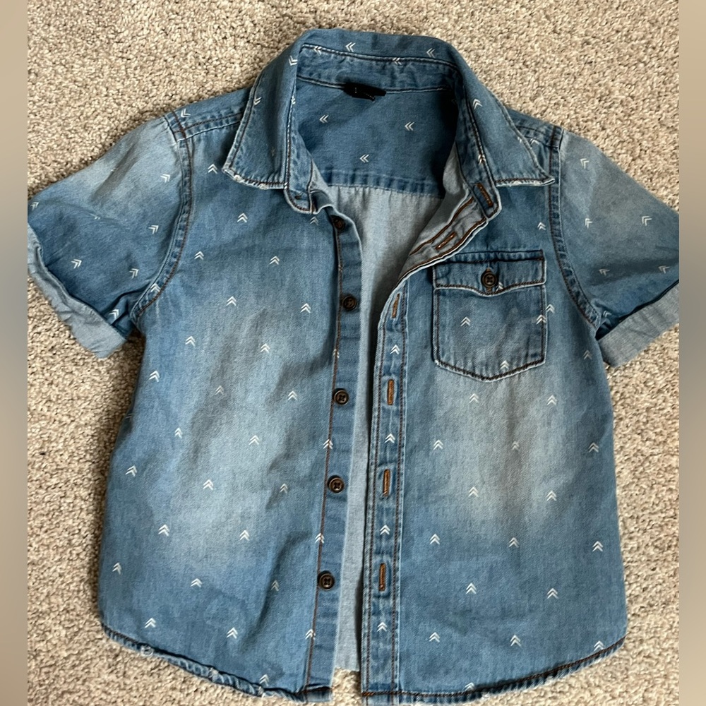 Boys button up denim shirt